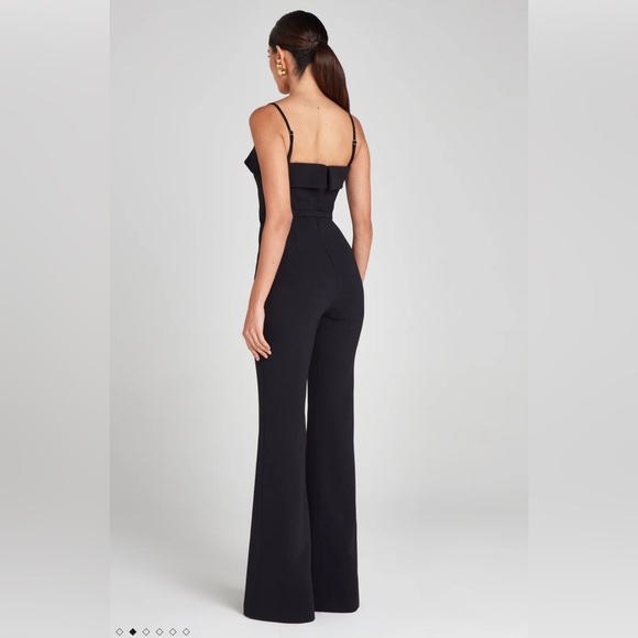 Nadine Merabi Sabrina Black Jumpsuit NWT US12 - Picture 2 of 9